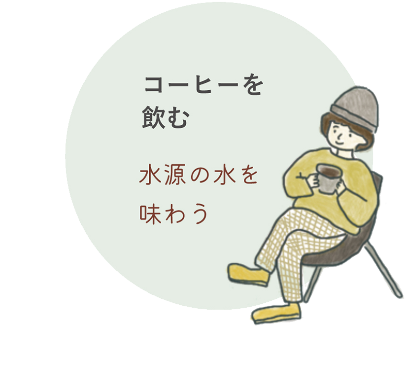 コーヒーを飲む